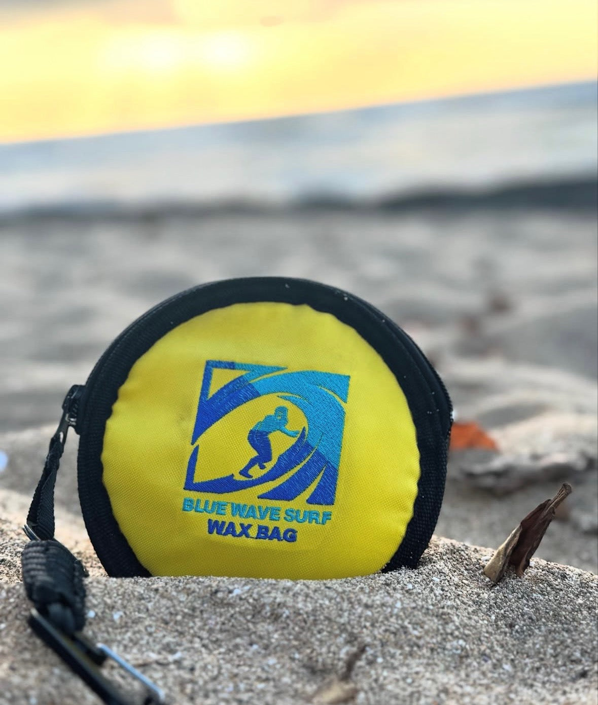 Blue wave surf wax bag (Yellow)