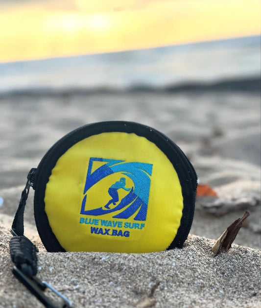 Blue wave surf wax bag (Yellow)